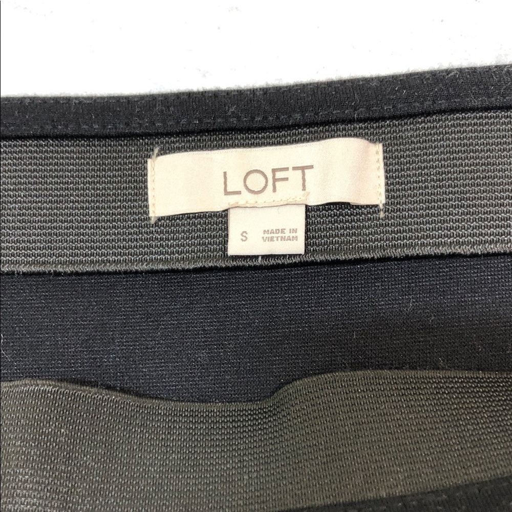 LOFT Black A-line Flowy Mini Skirt (B1) - Picture 5 of 8